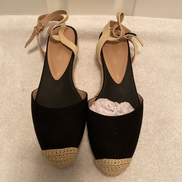 Women's Black Espadrille Sandals…size 10 - Picture 2 of 6